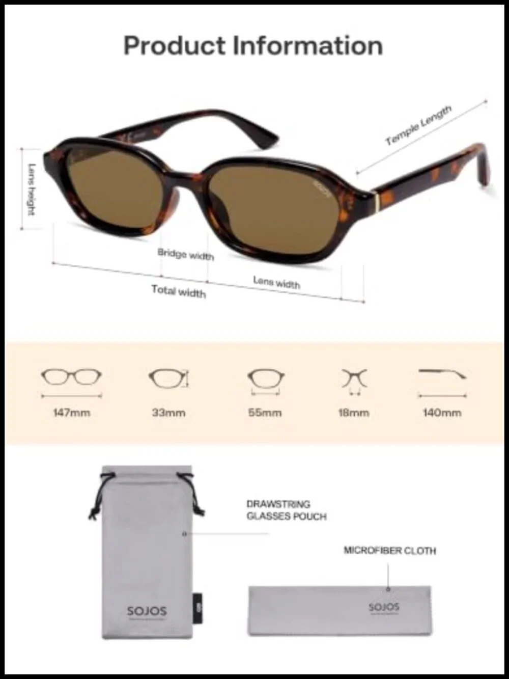 Retro Rectangle Polarized Sunglasses for Women Men Trendy Hexagon Narrow Chic